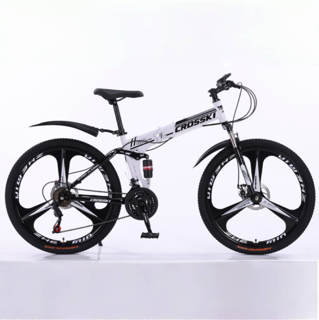 Wholesale 21/24 Speed Foldable Mountain Bike 26/24 MTB with Disc Brake System and Steel Fork Bicycles for Adults Men