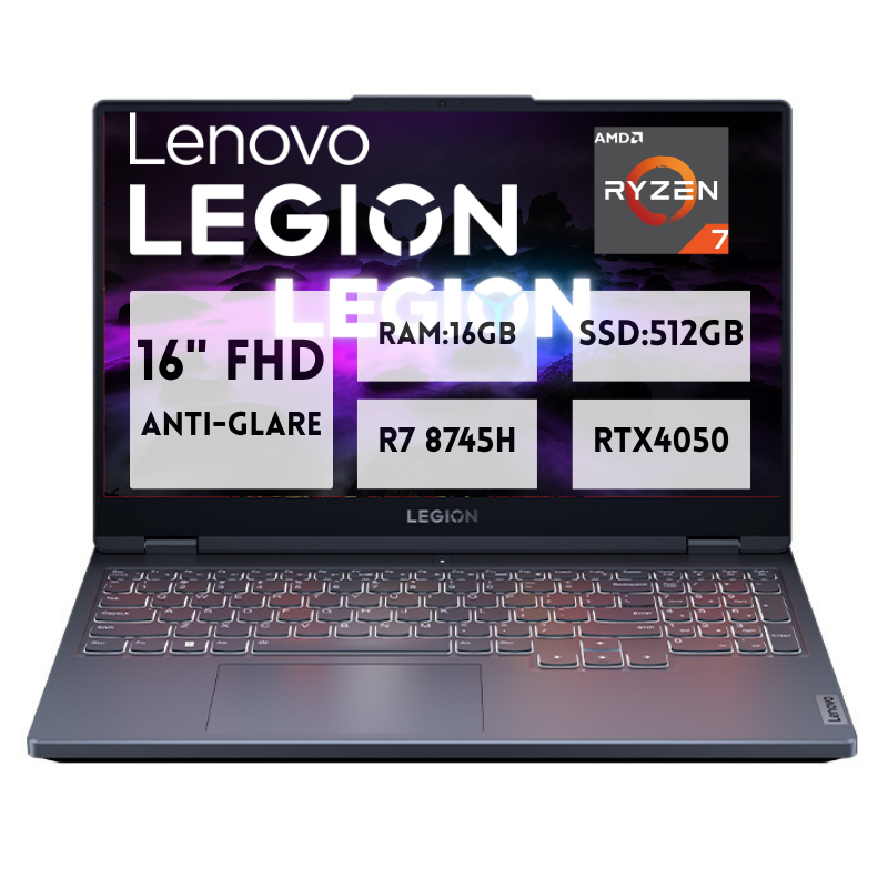 Lenovo Legion R7000 R7-8745H/16G/512G/RTX4050 15.6" Inch FHD Gaming Laptop