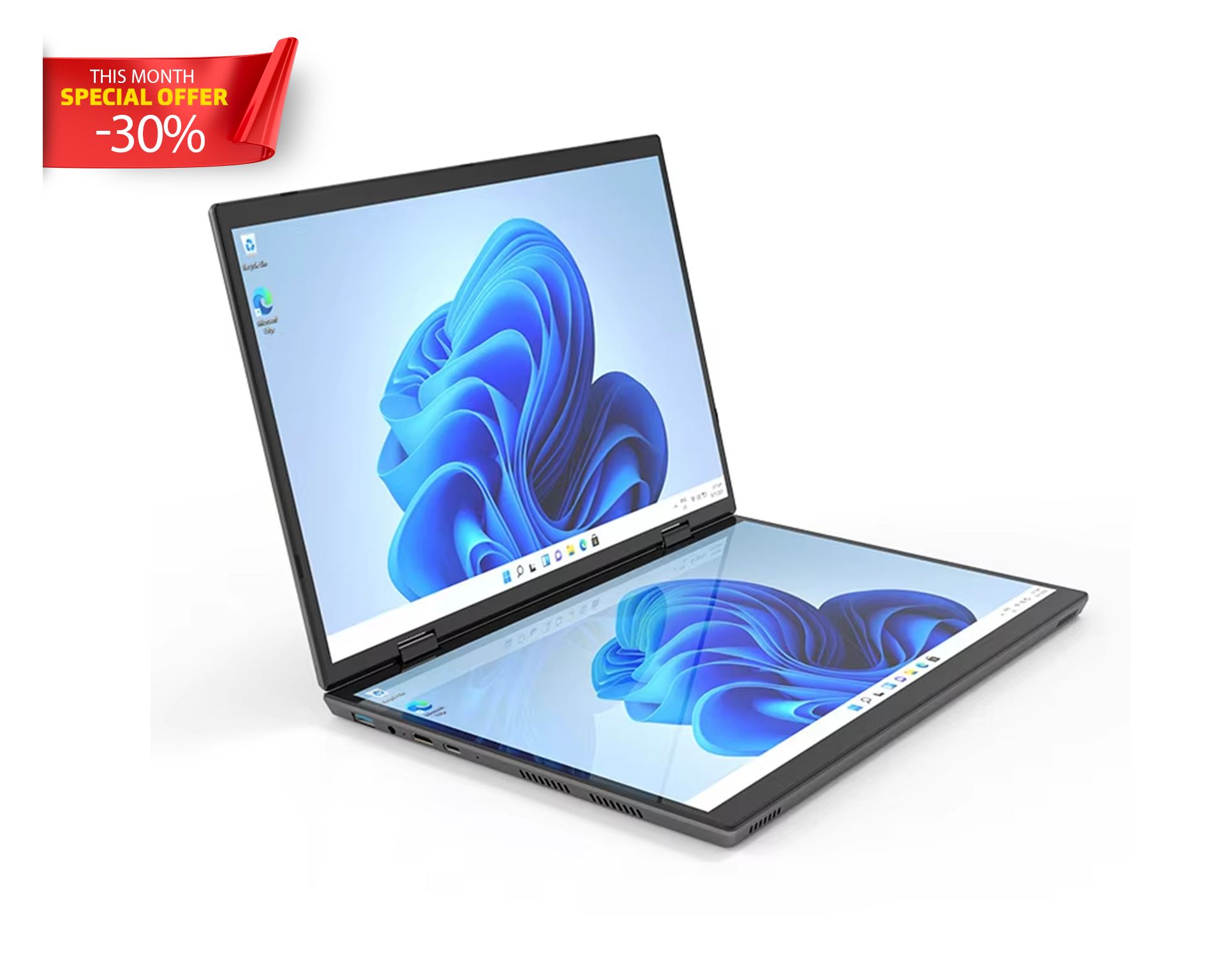 NEW Laptop Dual Touch Screen Yoga Gaming Laptop High Configuration 2-in-1 Factory Price 140D 32+2TB SSD Intel Metal IPS AU