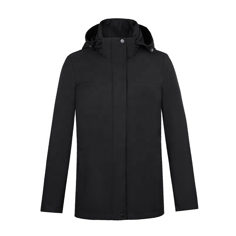Men's Women's Winterdown Jacket Thickened Professional Business Workwear Removable Hood Casual XS Consultant Storage Work