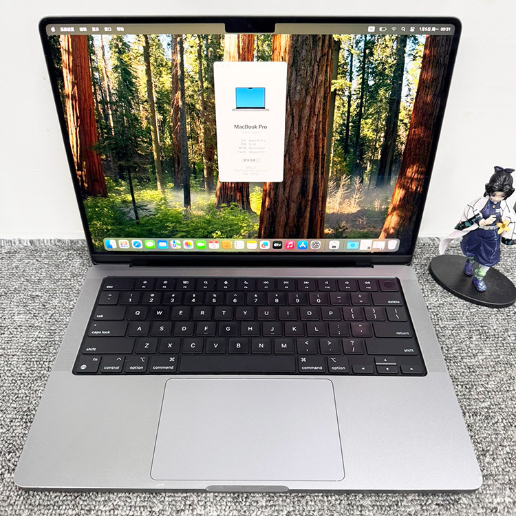 High-Performance M Book Pro M1 Pro 2021 Second-Hand 16-Inch Laptop Business Portable Computer with English Keyboard Used Laptops