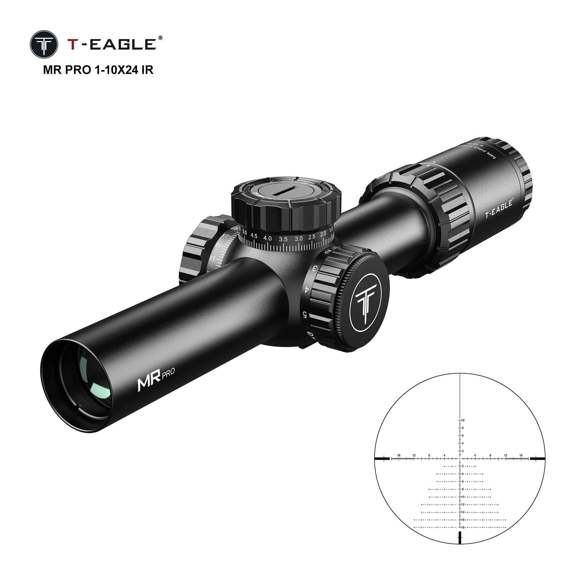 T-EAGLE MR PRO Fast Focus 1-10x24 IR Scopes & Accessories Hunting Optics Outdoor LPVO Scope with Shockproof Sight